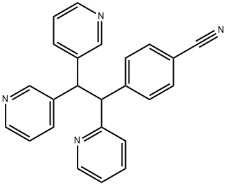 Benzonitrile, 4-[1-(2-pyridinyl)-2,2-di-3-pyridinylethyl]- Structural