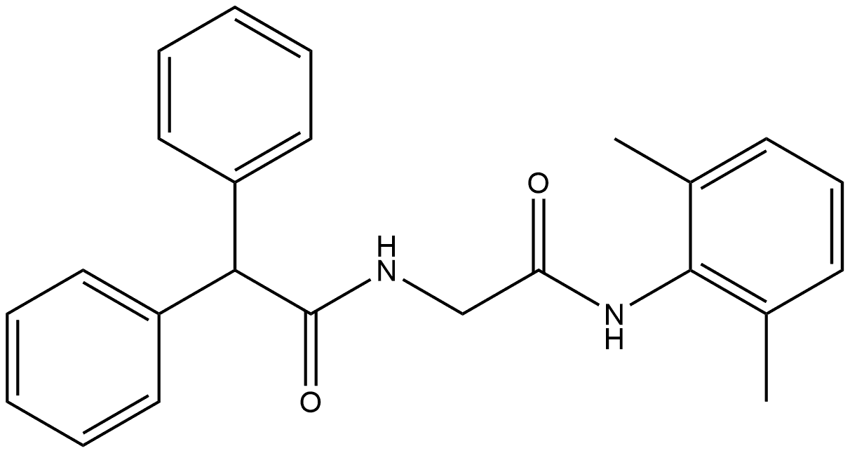 Benzeneacetamide, N-[2-[(2,6-dimethylphenyl)amino]-2-oxoethyl]-α-phenyl- Structural