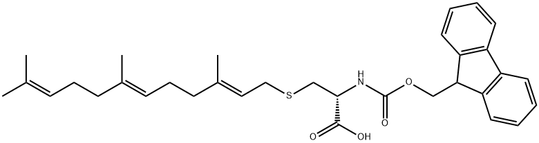 Fmoc-L-Cys(farnesyl)-OH Structural
