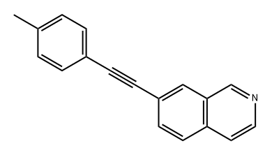 Isoquinoline, 7-[2-(4-methylphenyl)ethynyl]- Structural