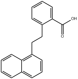 Benzoic acid, 2-[2-(1-naphthalenyl)ethyl]- Structural