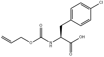 L-Phenylalanine, 4-chloro-N-[(2-propen-1-yloxy)carbonyl]- Structural