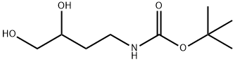 tert-butyl N-(3,4-dihydroxybutyl)carbamate Structural