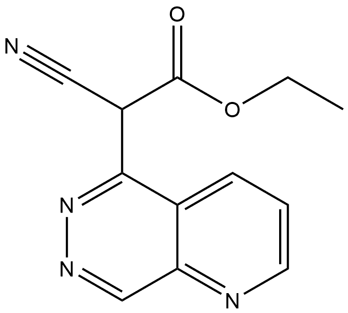 a-cyano-Pyrido[2,3-d]pyridazine-5-acetic acid ethyl ester Structural