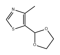 Thiazole, 5-(1,3-dioxolan-2-yl)-4-methyl- Structural