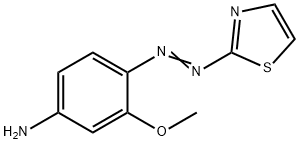 Benzenamine, 3-methoxy-4-[2-(2-thiazolyl)diazenyl]- Structural