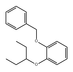 Benzene, 1-(1-ethylpropoxy)-2-(phenylmethoxy)- Structural