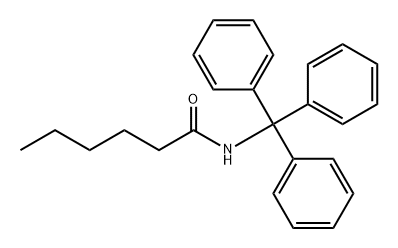 Hexanamide, N-(triphenylmethyl)- Structural