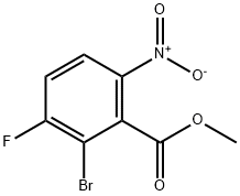 Benzoic acid, 2-bromo-3-fluoro-6-nitro-, methyl ester Structural