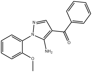 (5-AMINO-1-(2-METHOXYPHENYL)-1H-PYRAZOL-4-YL)(PHENYL)METHANONE Structural