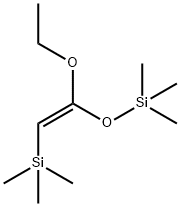 Silane, [[(1Z)-1-ethoxy-2-(trimethylsilyl)ethenyl]oxy]trimethyl- Structural