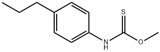 O-methyl N-(4-propylphenyl)carbamothioate Structural