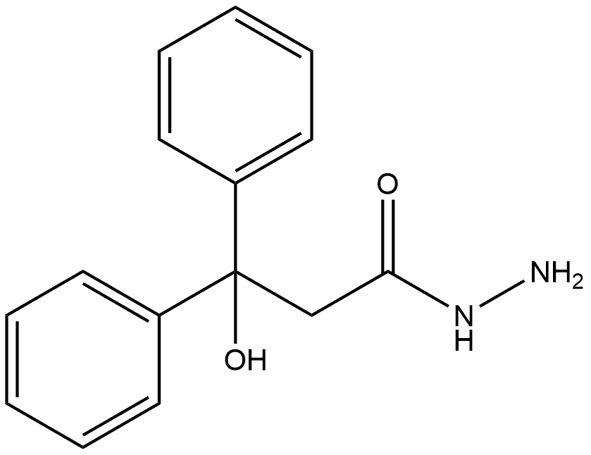 Benzenepropanoic acid, β-hydroxy-β-phenyl-, hydrazide Structural