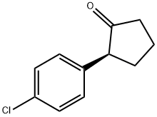 Cyclopentanone, 2-(4-chlorophenyl)-, (2S)- Structural
