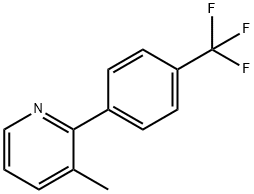 Pyridine, 3-methyl-2-[4-(trifluoromethyl)phenyl]- Structural