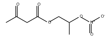Butanoic acid, 3-oxo-, 2-(nitrooxy)propyl ester Structural
