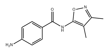 Benzamide, 4-amino-N-(3,4-dimethyl-5-isoxazolyl)- Structural