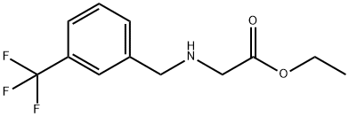 Glycine, N-[[3-(trifluoromethyl)phenyl]methyl]-, ethyl ester Structural