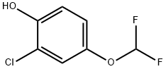 Phenol, 2-chloro-4-(difluoromethoxy)- Structural