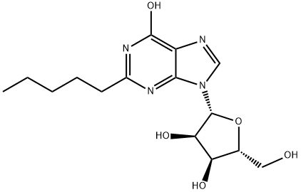 Inosine, 2-pentyl- (9CI) Structural