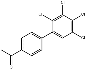 Ethanone, 1-(2',3',4',5'-tetrachloro[1,1'-biphenyl]-4-yl)- Structural