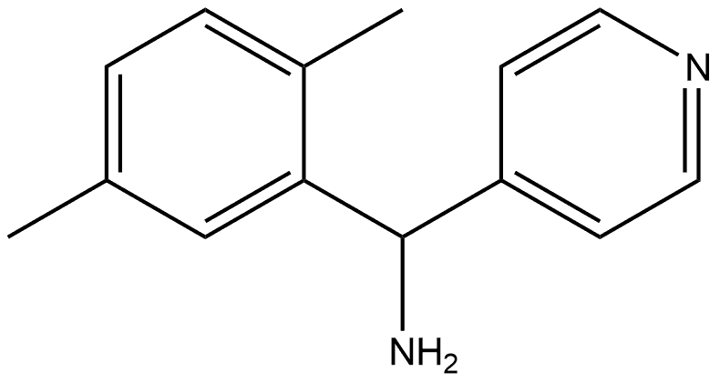 C-(2,5-DIMETHYL-PHENYL)-C-PYRIDIN-4-YL-METHYLAMINE Structural