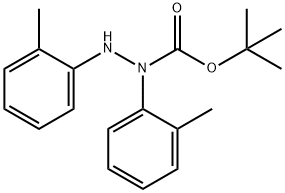 Hydrazinecarboxylic acid, 1,2-bis(2-methylphenyl)-, 1,1-dimethylethyl ester Structural