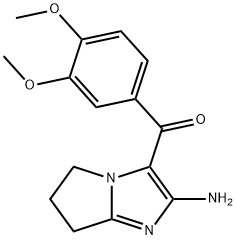 (2-AMINO-6,7-DIHYDRO-5H-PYRROLO[1,2-A]IMIDAZOL-3-YL)(3,4-DIMETHOXYPHENYL)METHANONE Structural