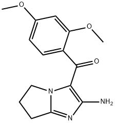 METHANONE, (2-AMINO-6,7-DIHYDRO-5H-PYRROLO[1,2-A]IMIDAZOL-3-YL)(2,4-DIMETHOXYPHENYL)- Structural