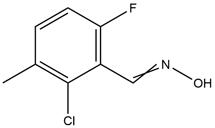 Benzaldehyde, 2-chloro-6-fluoro-3-methyl-, oxime Structural