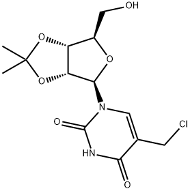 Uridine, 5-(chloromethyl)-2',3'-O-(1-methylethylidene)- Structural