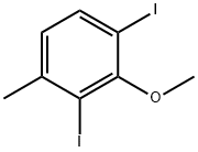 Benzene, 1,3-diiodo-2-methoxy-4-methyl- Structural