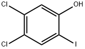 Phenol, 4,5-dichloro-2-iodo- Structural