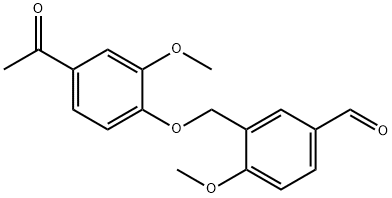 3-[(4-ACETYL-2-METHOXYPHENOXY)METHYL]-4-METHOXYBENZALDEHYDE Structural