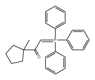 Ethanone, 1-(1-methylcyclopentyl)-2-(triphenylphosphoranylidene)- Structural