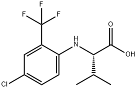 Valine, N-[4-chloro-2-(trifluoromethyl)phenyl]- Structural