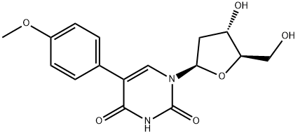 Uridine, 2'-deoxy-5-(4-methoxyphenyl)- Structural