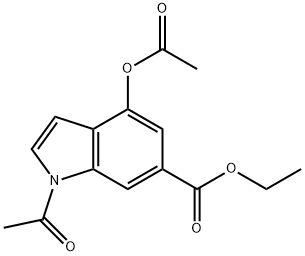 N-ACETYL-4-ACETOXYL-6-ETHYLINDOLE CARBOXYLATE Structural