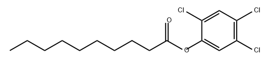 Decanoic acid, 2,4,5-trichlorophenyl ester Structural