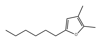 Furan, 5-hexyl-2,3-dimethyl- Structural