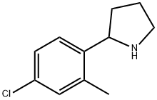 2-(4-chloro-2-methylphenyl)pyrrolidine Structural