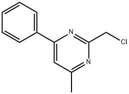 Pyrimidine, 2-(chloromethyl)-4-methyl-6-phenyl- Structural