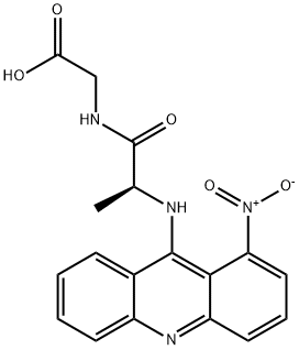 Glycine, N-[N-(1-nitro-9-acridinyl)-L-alanyl]- (9CI) Structural