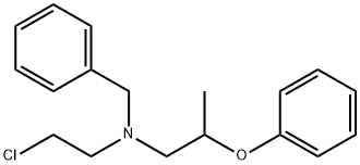 Benzenemethanamine, N-(2-chloroethyl)-N-(2-phenoxypropyl)- Structural