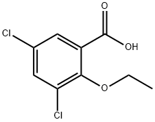 Benzoic acid, 3,5-dichloro-2-ethoxy- Structural