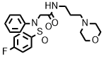 N~2~-[(4-fluorophenyl)sulfonyl]-N-[3-(morpholin-4-yl)propyl]-N~2~-phenylglycinamide Structural