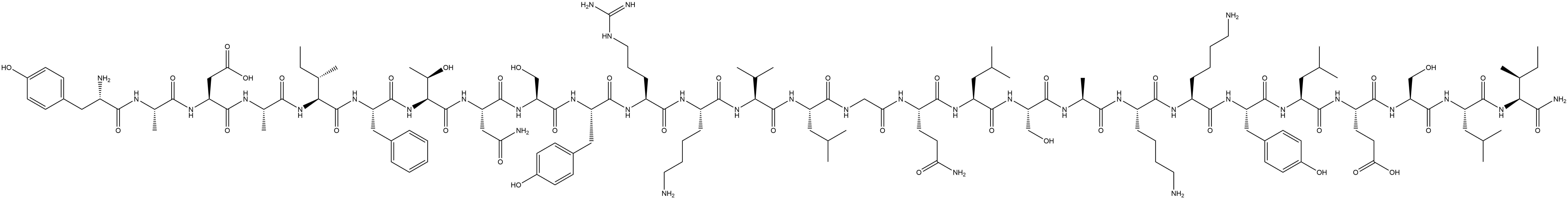 GRF-PHI heptacosapeptide amide Structural