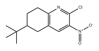 Quinoline, 2-chloro-6-(1,1-dimethylethyl)-5,6,7,8-tetrahydro-3-nitro- Structural