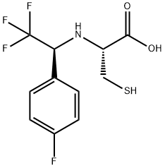 L-Cysteine, N-[(1S)-2,2,2-trifluoro-1-(4-fluorophenyl)ethyl]- Structural