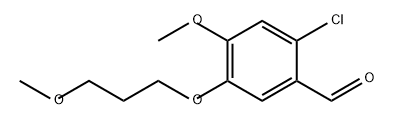 Benzaldehyde, 2-chloro-4-methoxy-5-(3-methoxypropoxy)- Structural